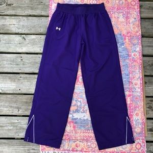 Under Armour purple track pants